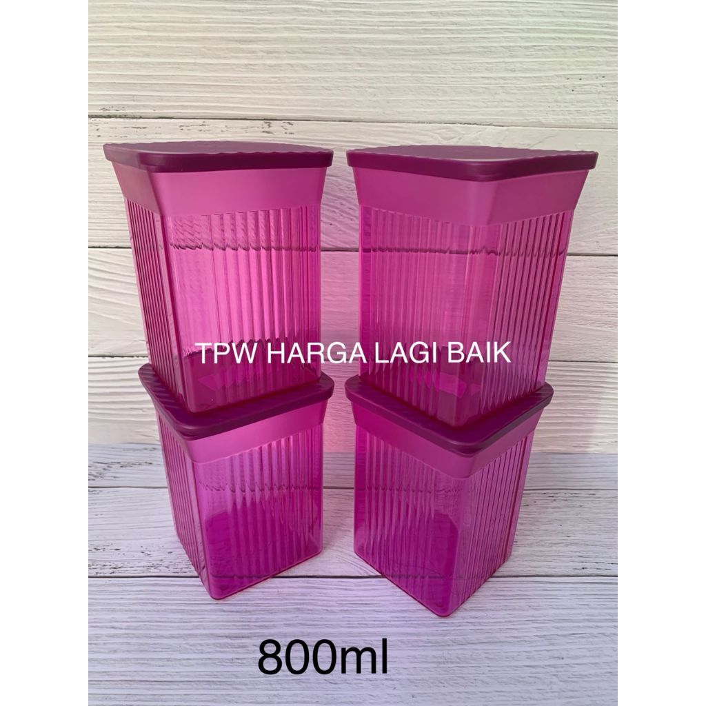Tupperware Family Mate Set Square 800ml (4pcs) / Bekas Balang Kuih Raya ...