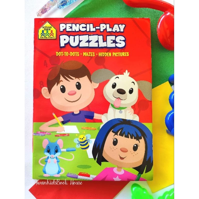 96 PAGES PENCIL PLAY PUZZLE ALOT OF GAMES INSIDE. ACTIVITY BOOK. MAZES ...