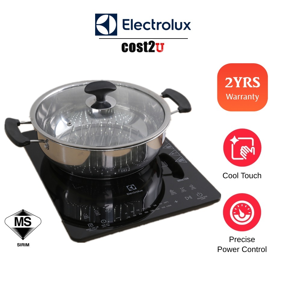 Electrolux 29CM Premium Induction Cooker ETD42SKA Multi Cooker Periuk Induksi Hot Pot Steamboat Shopee Malaysia