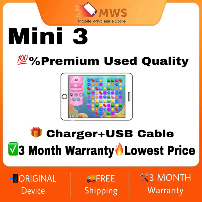 USED Tablet Mini 3 (Premium Used) | Shopee Malaysia