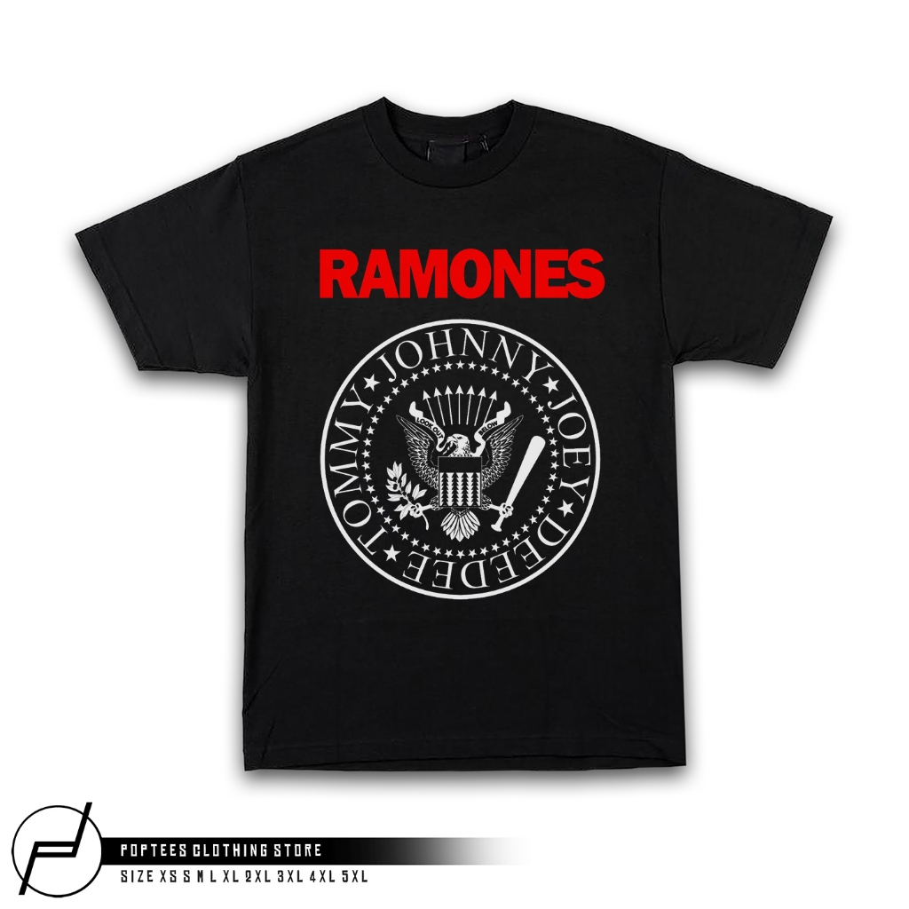 Ramones Punk Rock Band 100 Cotton T Shirt Shopee Malaysia