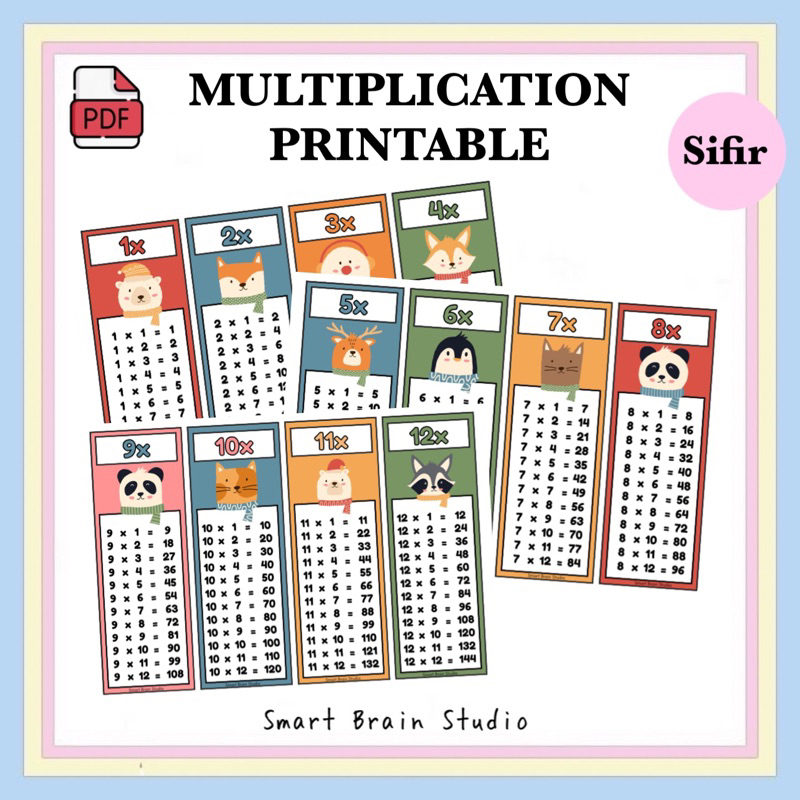 PDF MULTIPLICATION PRINTABLE | SIFIR | Shopee Malaysia