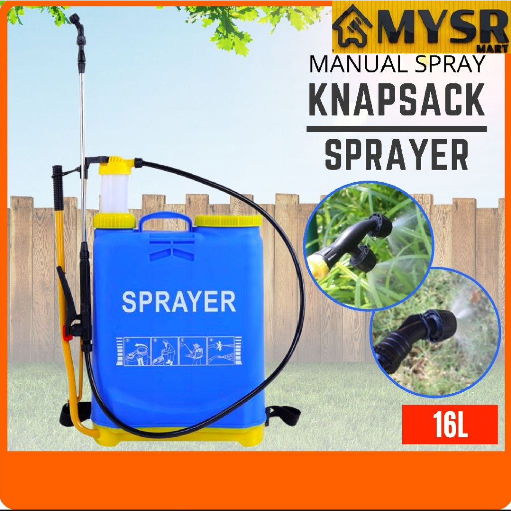 Knapsack Pressure Manual Agricultural Spot Sprayer Pam Sembur Racun ...