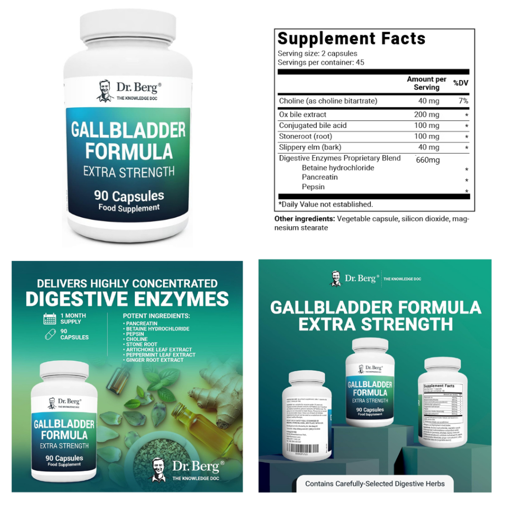DR. BERG Magnesium Glycinate/Turmeric Curcumin/Cod Liver/DIM Estrogen