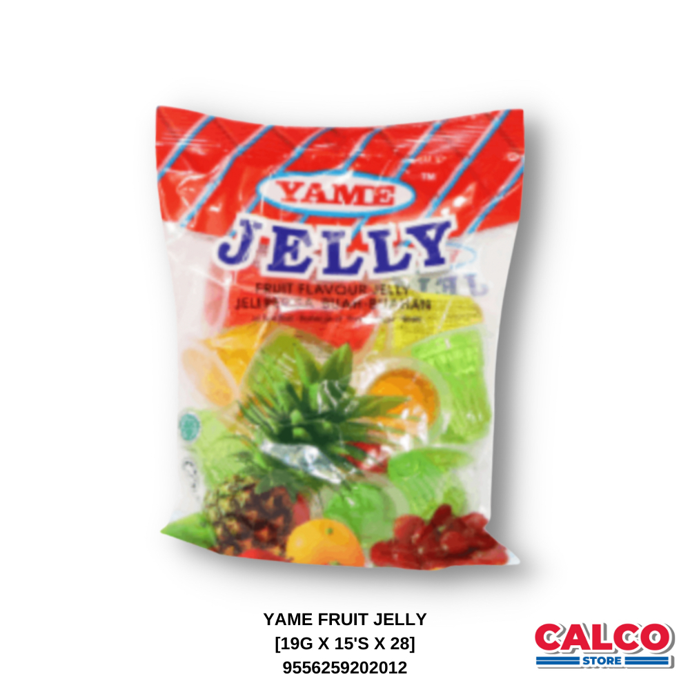 19g x 15pcs Yame Fruit Flavour Jelly Jeli Perisa Buah-Buahan 水果味果冻