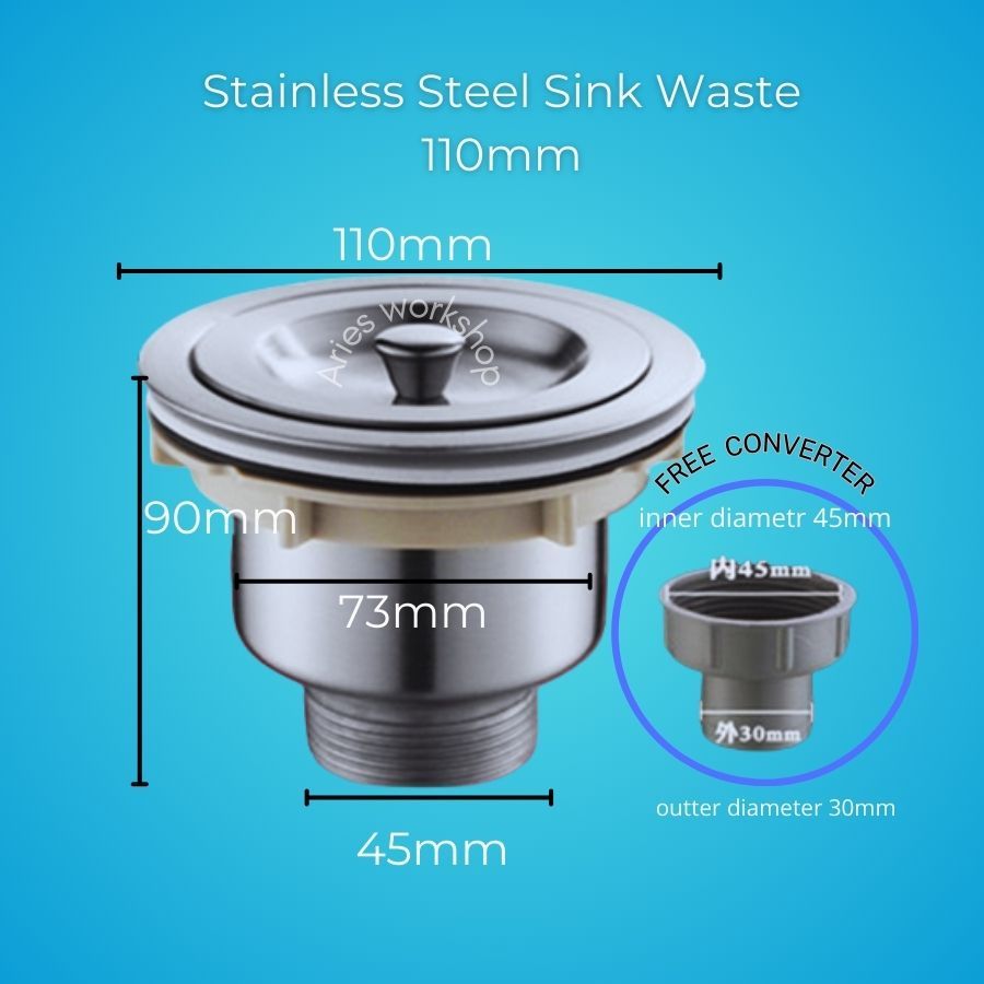 Stainless Steel sus304 Sink Waste Trap / Sink Trap / Basin Trap Kitchen ...