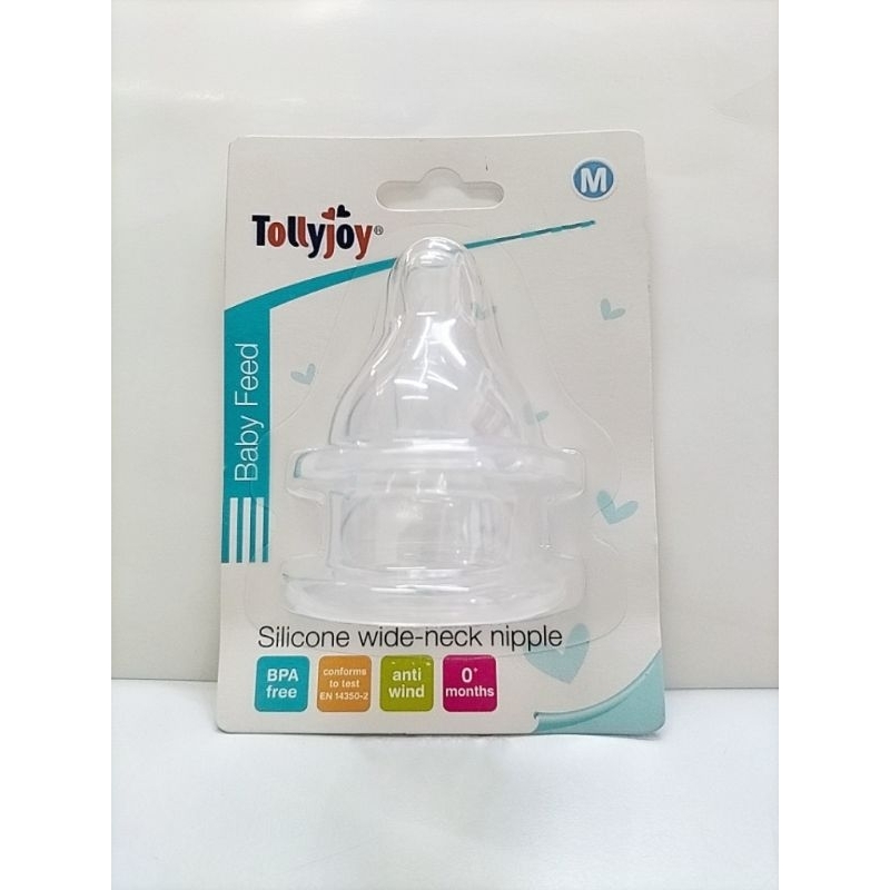 [🔥CLEARANCE🔥] TOLLYJOY Wide-neck Silicone Nipple/Teat Size M (Puting ...