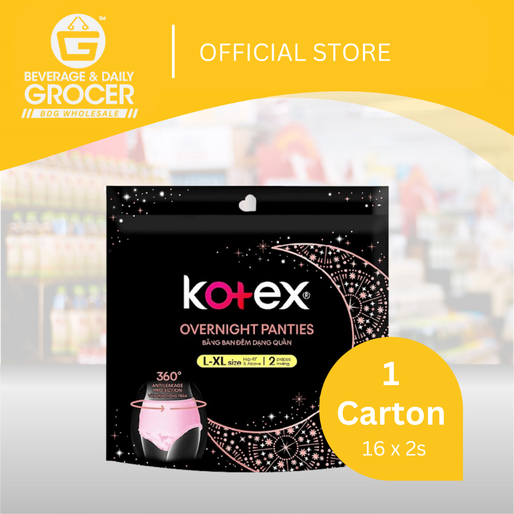Kotex Overnight Panties XL SIZE 2S (16 packs x 2 pcs) Shopee Malaysia