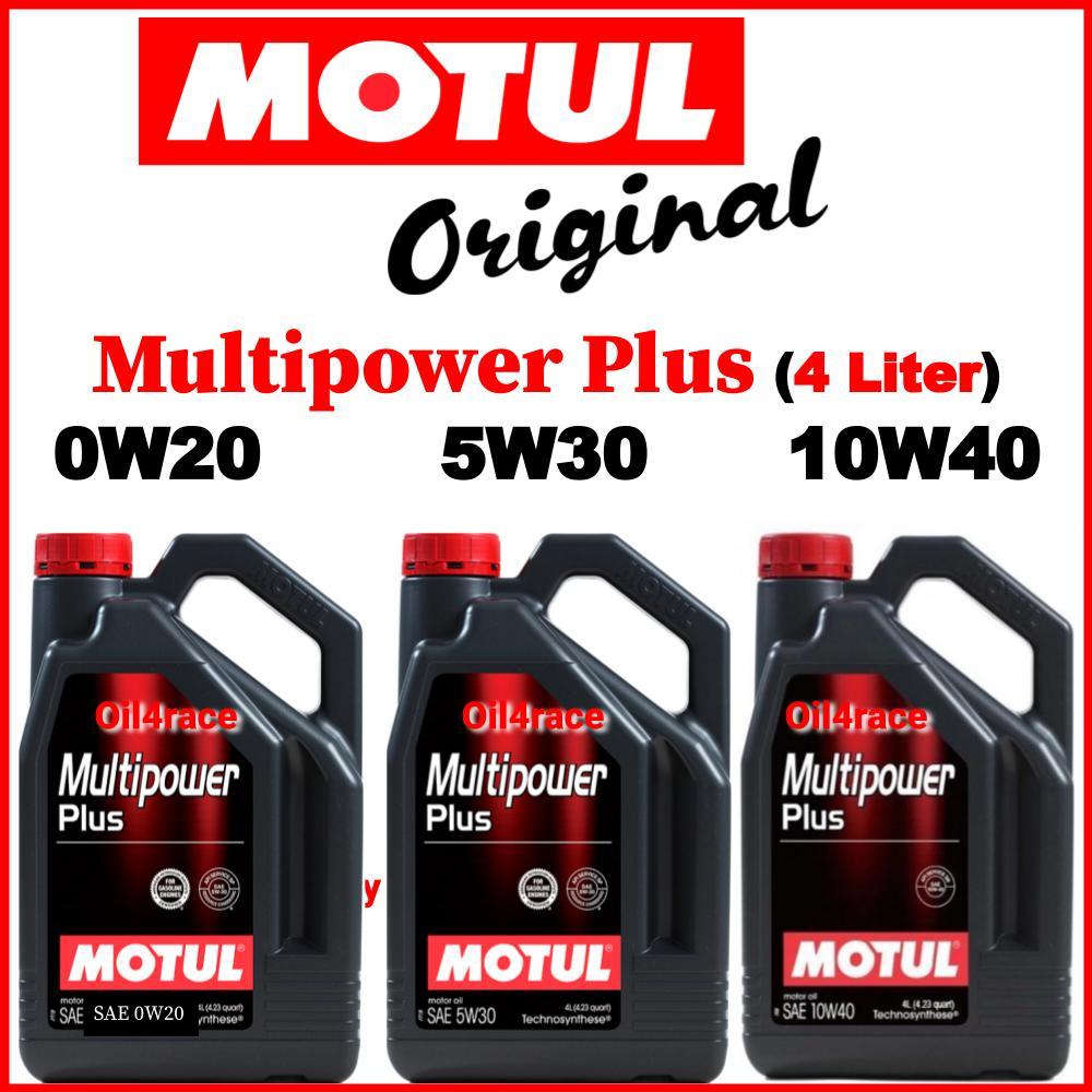 MOTUL Multipower Plus 0W20 5W30 10W40 (4L) Engine Oil | Shopee Malaysia