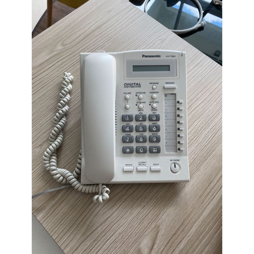 Panasonic KX-T7665 White Digital Proprietary Speaker Caller ID Display  Phone (Used no box) | Shopee Malaysia