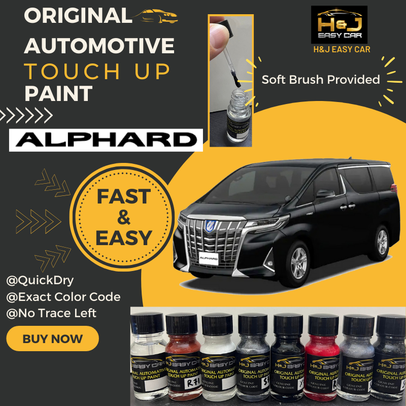 TOYOTA ALPHARD Automotive Original COLOR CODE Touch Up Paint 10ML ...