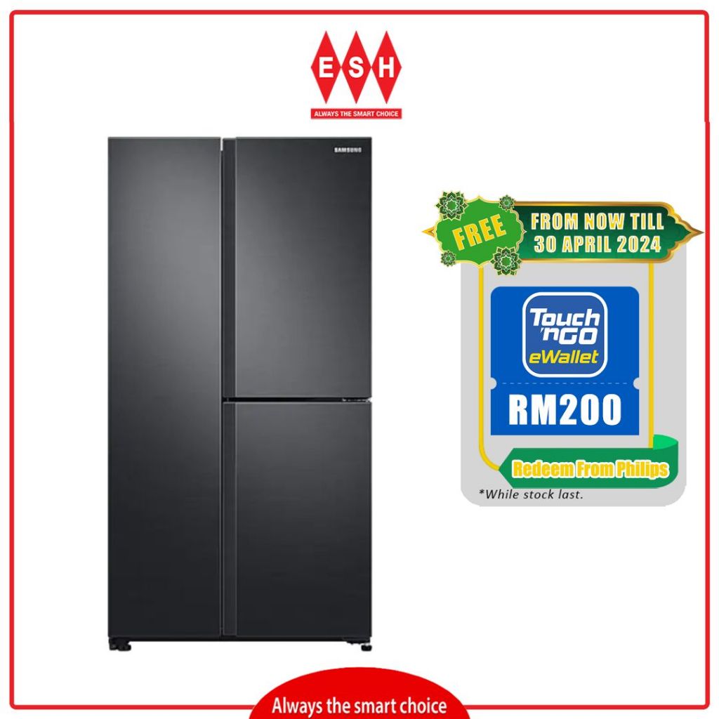 Samsung RS63R5591B4 670L Side by Side with Flexzone Refrigerator ESH Shopee Malaysia