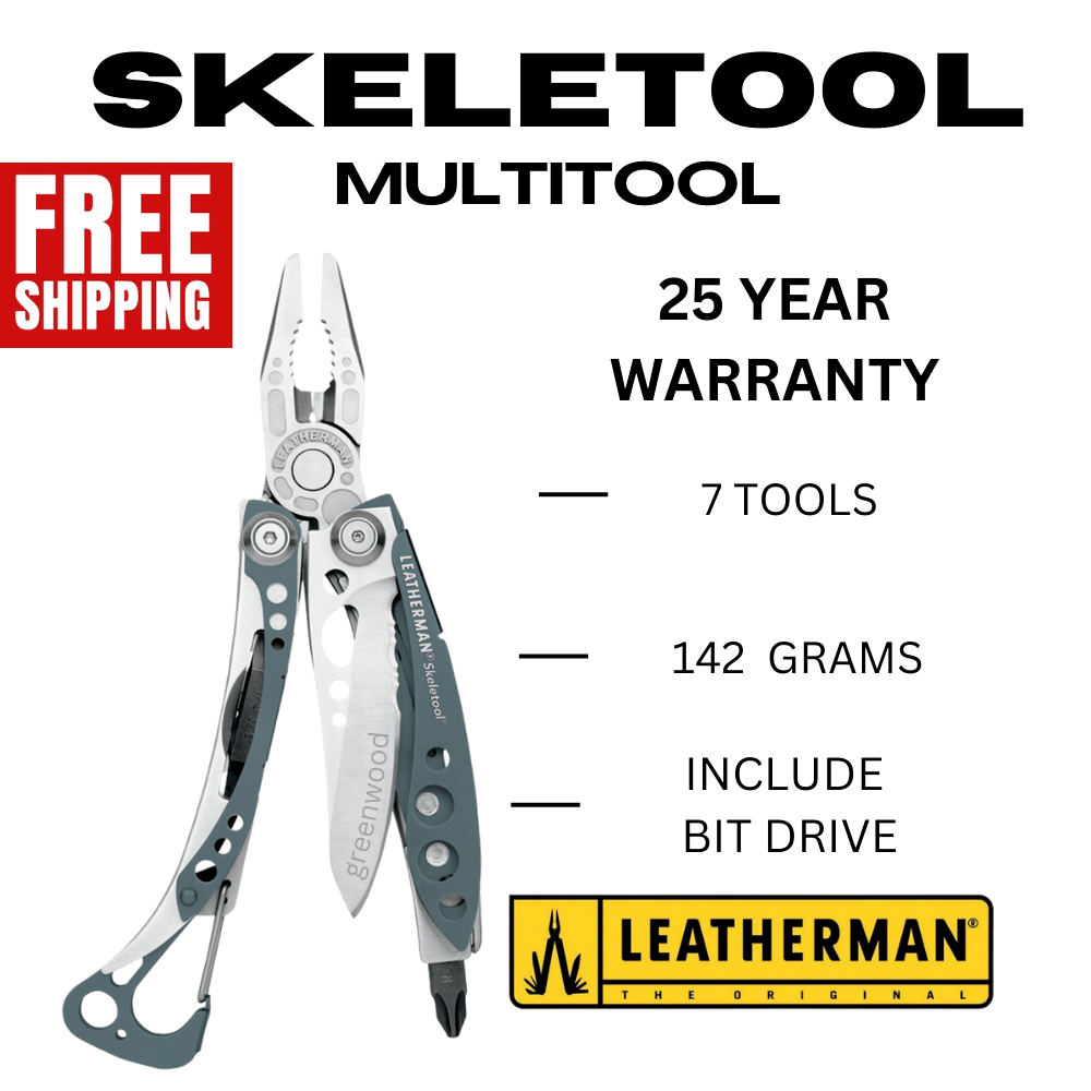 LEATHERMAN Multi Tool Skeletool (Multitool, 7 Tools) | Shopee Malaysia