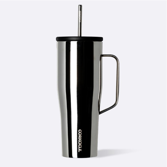 CORKCICLE COLD CUP XL INSULATED TUMBLER WITH HANDLE 30OZ TUNGSTEN