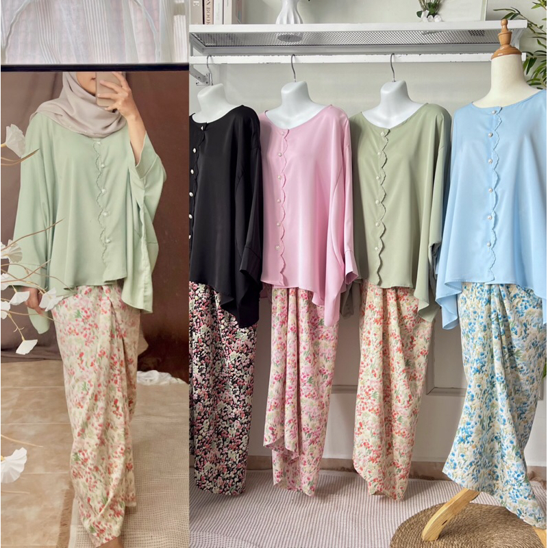 Tya/Tyara Kurung Pario | Raya 2024 | Set Pario | Set Pario Murah | Baju ...