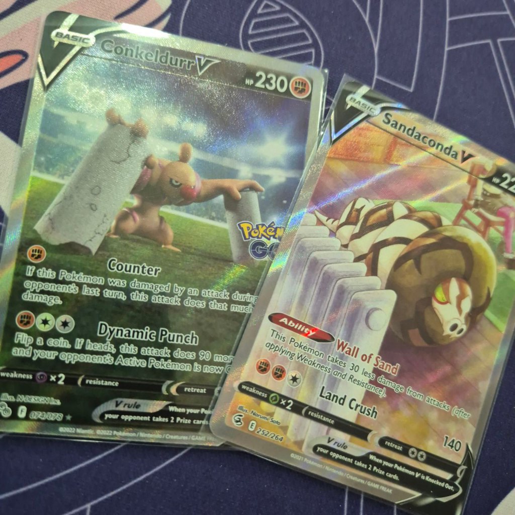 Pokemon PTCG Conkeldurr V Sandaconda V Alternate Art Ultra Rare