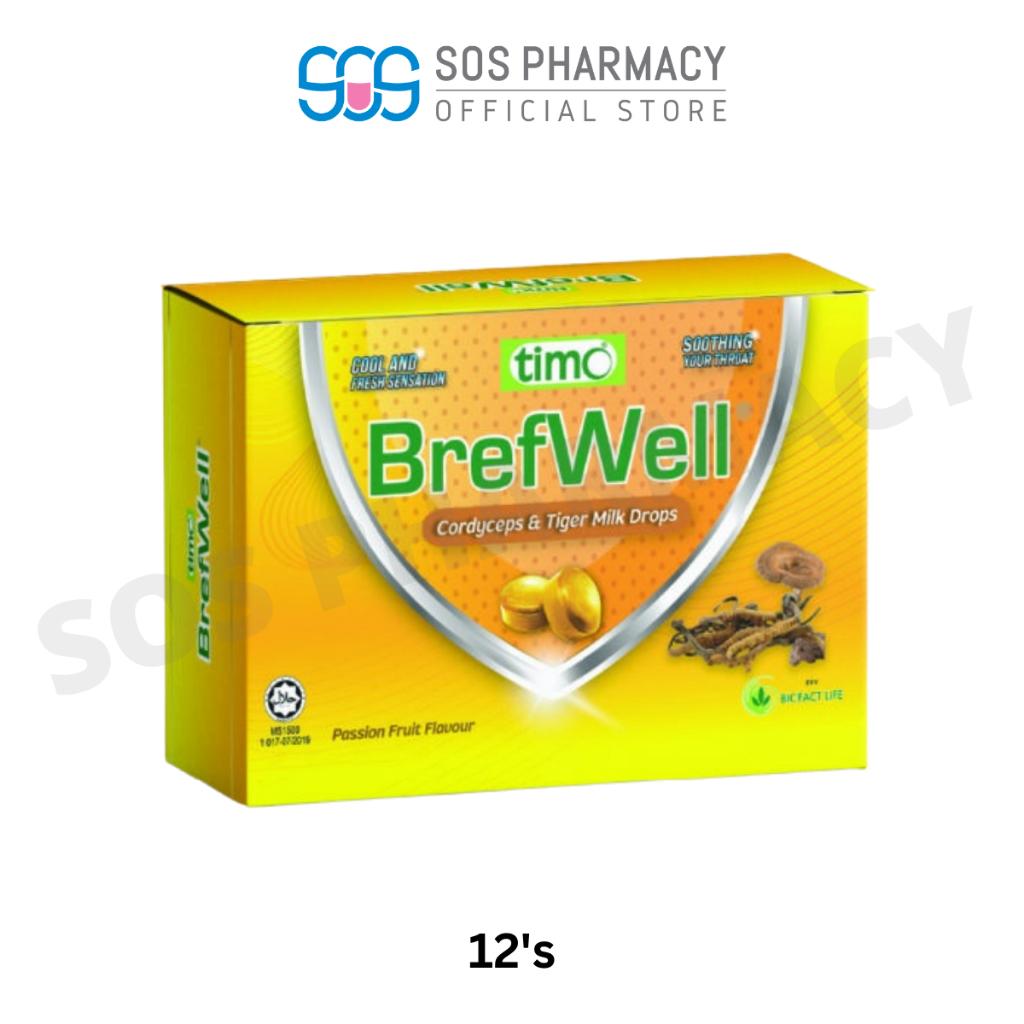 Timo Brefwell Cordyceps & Tiger Milk Drops (12's) | Shopee Malaysia