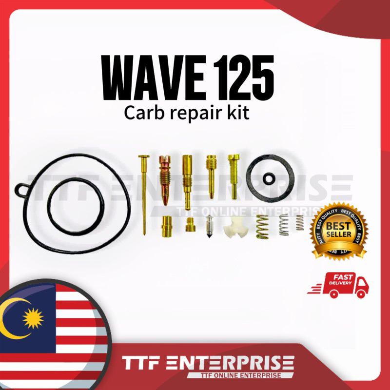 HONDA WAVE125 CARB REPAIR KIT (A) CARBURETOR KIT SET STANDANRD WAVE 125 ...
