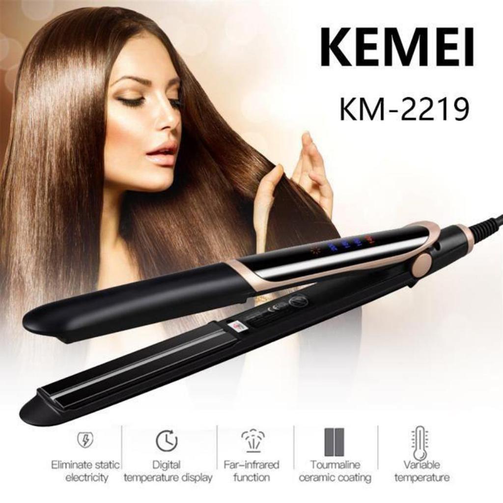 Kemei Km 2219 Infrared Hair Styling Tools Hair Straightener And Curler