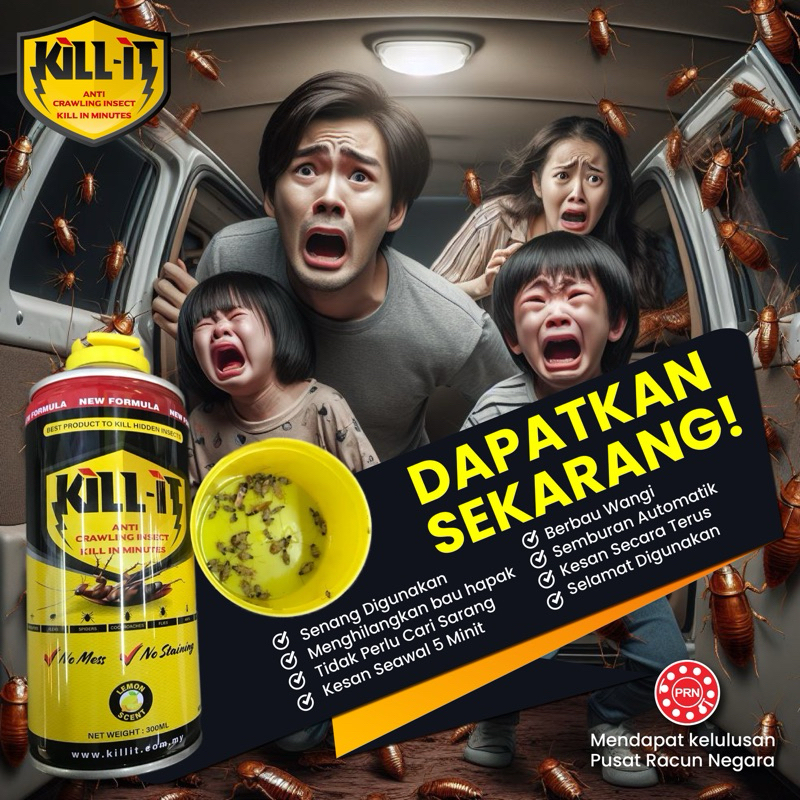SPRAY PENGHAPUS LIPAS KILL IT Shopee Malaysia