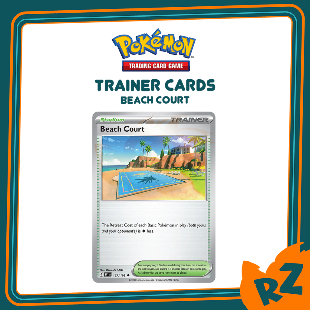 [Original] Pokemon TCG Card Beach Court Stadium Trainer Singles ...