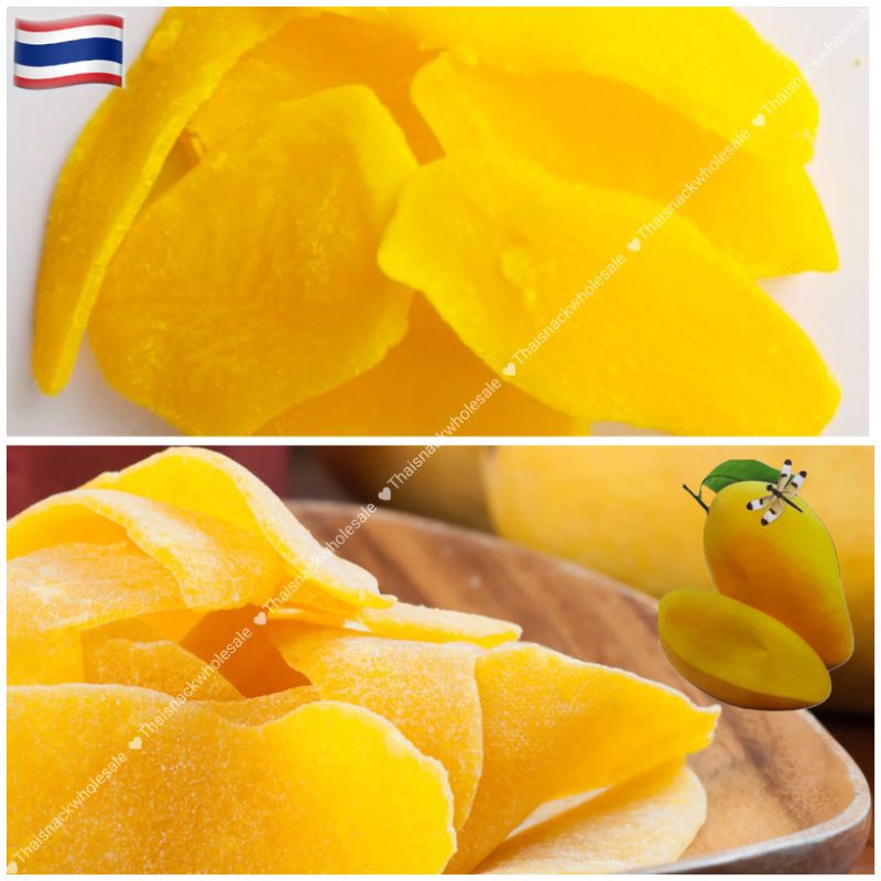 Thailand Healthy Snacks Premium Dried Mango 🥭 Slices Mangga Kering