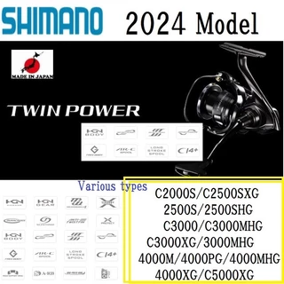 2020 Original SHIMANO TWINPOWER 1000 C2000S 2500S 2500SHG C3000XG 3000MHG  4000PG 5000XG 9+1BB Saltwater Spinning Fishing Reel
