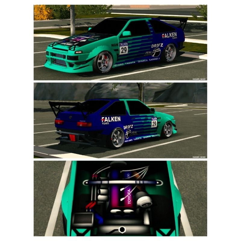 AE86 FALKEN LIVERY LONGGOK | Shopee Malaysia