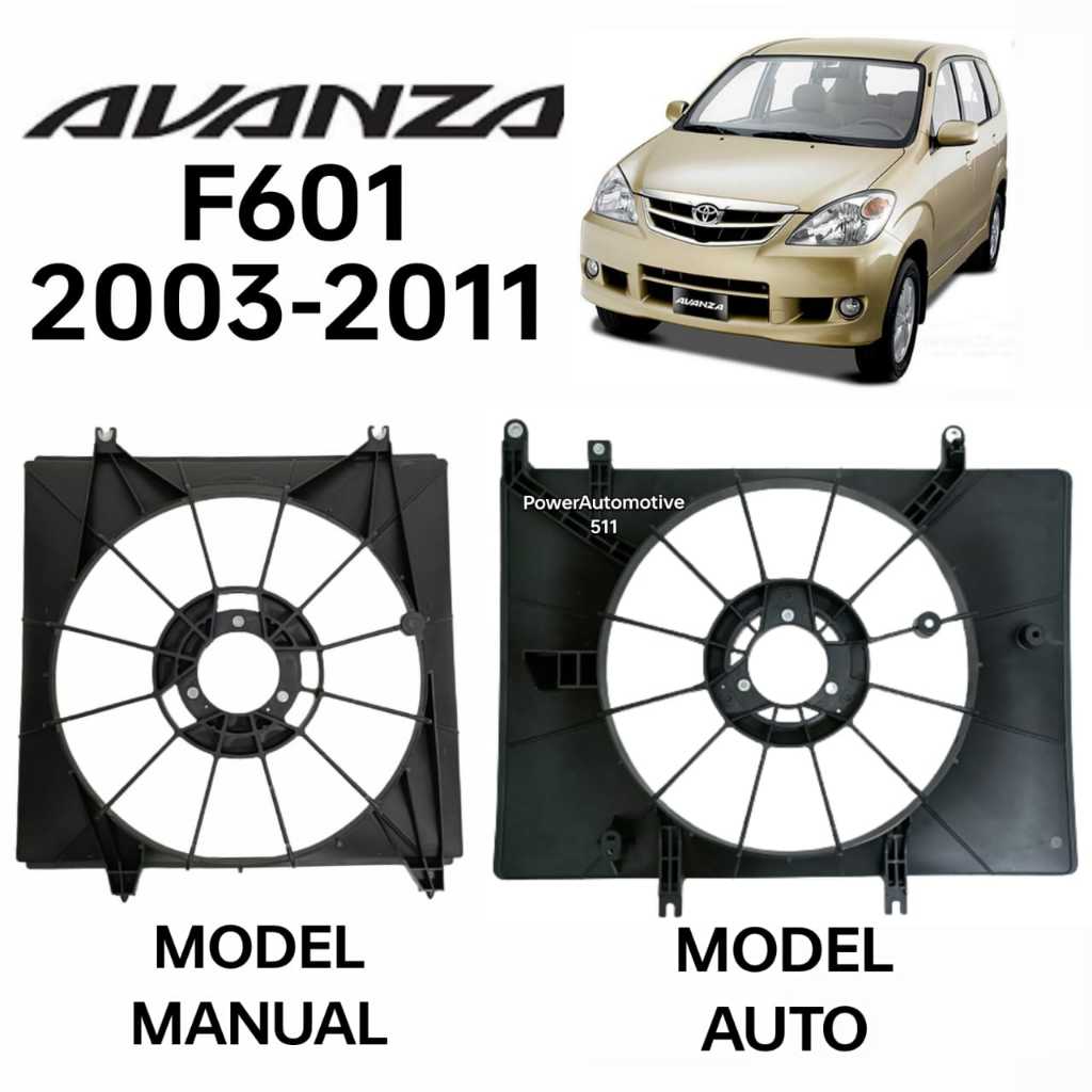 TOYOTA AVANZA 2003-2011 RADIATOR FAN FRAME GUARD / FAN SHROUD | Shopee ...