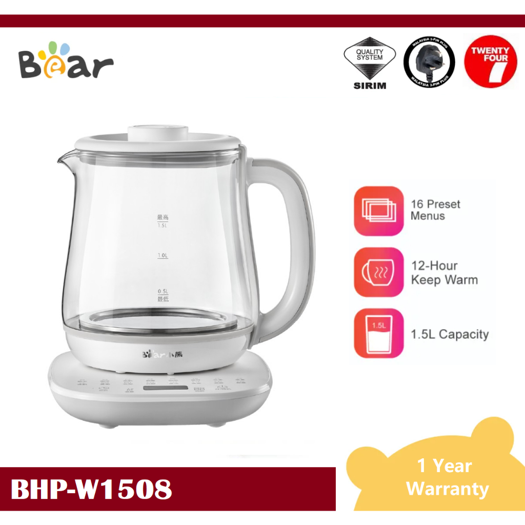 BEAR Electric Kettle Health Pot 养生壶 BHPW1508 (1.5L) tea pot / soup pot