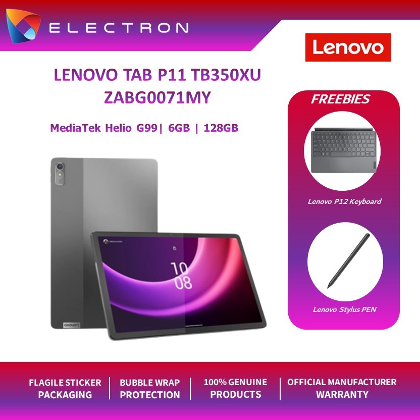 Lenovo Tab P11 Tb350xu Zabg0071my 115 2k Storm Grey Helio G99 6gb 128gb Ufs Lte Android 5657