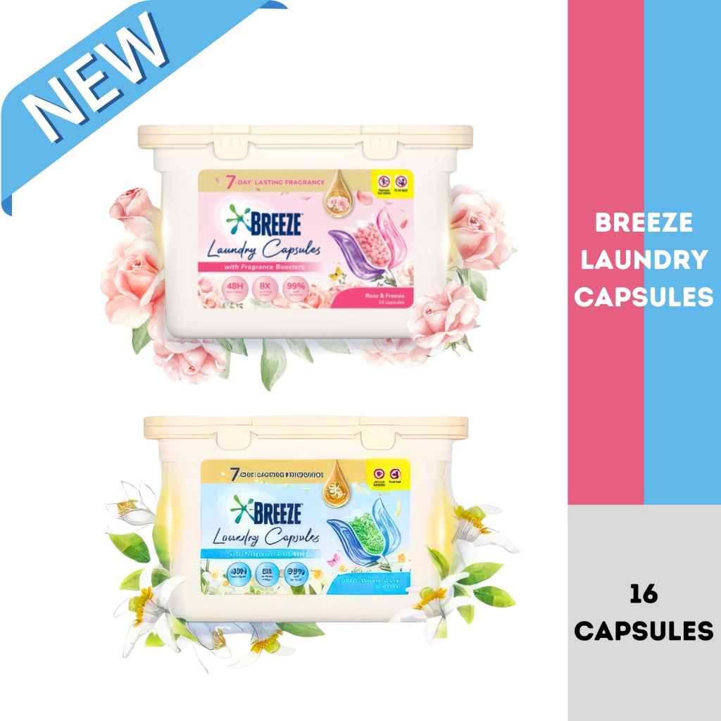 Breeze 3in1 Laundry Beads Capsule Rose & Freesia / Orange Blossom ...