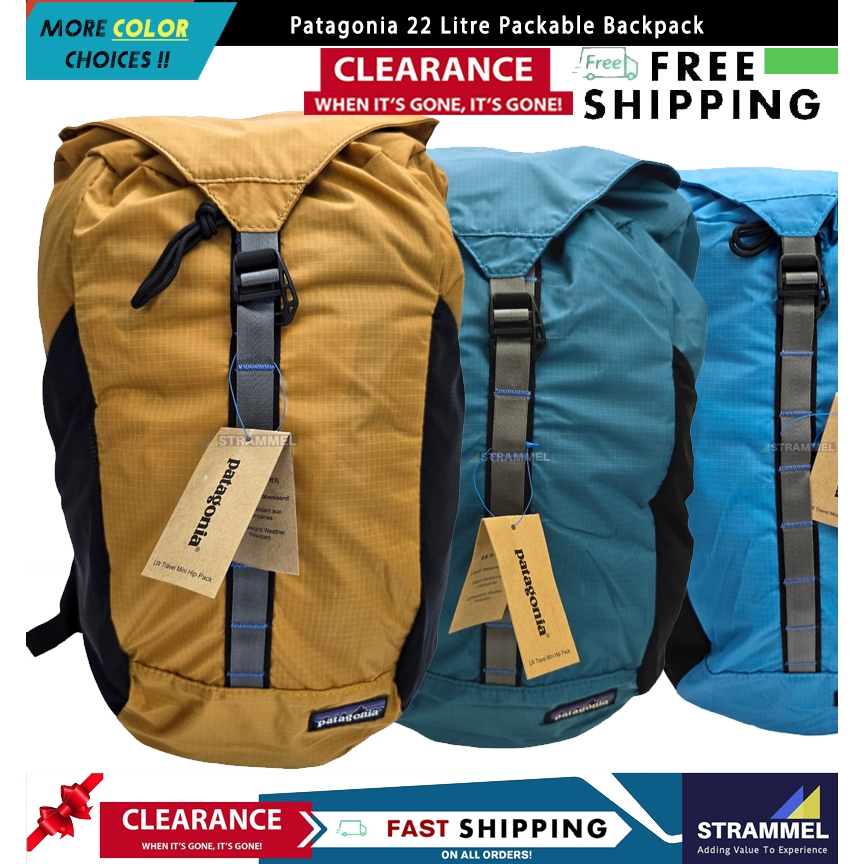 Patagonia Lightweight Travel Backpack 22 Litre Packable Bag For Casual Daily Commute Ready Stock