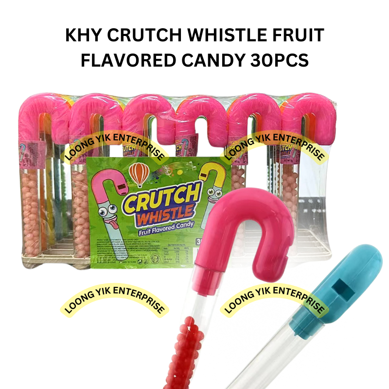 KHY CRUTCH WHISTLE FRUIT FLAVORED CANDY 30PCS HALAL | Shopee Malaysia