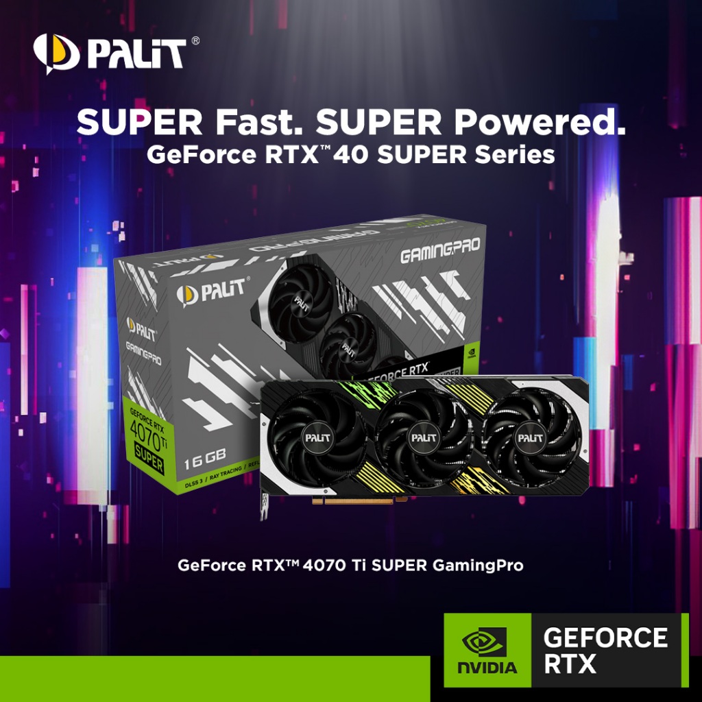 PALIT Nvidia GeForce RTX™ 4070TI SUPER /4070 SUPER / RTX 4070 DUAL ...
