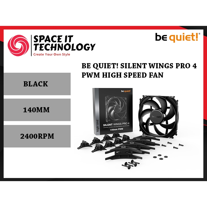 BE QUIET! SILENT WINGS PRO 4 140mm PWM Chassis Fan | Shopee Malaysia