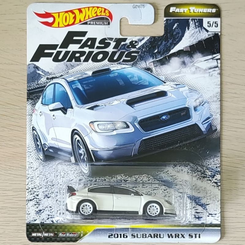 Hot Wheels Premium 2016 Subaru WRX STI [2019 16 Fast and Furious Tuners ...