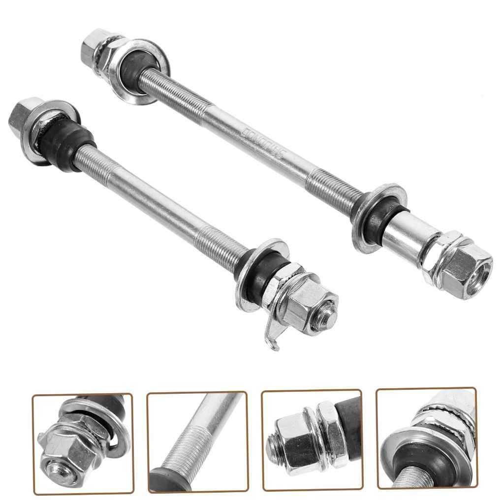 Hub Axle Front Rear Steel Solid Spindle Shaft for Bicycle Wheel basikal ...