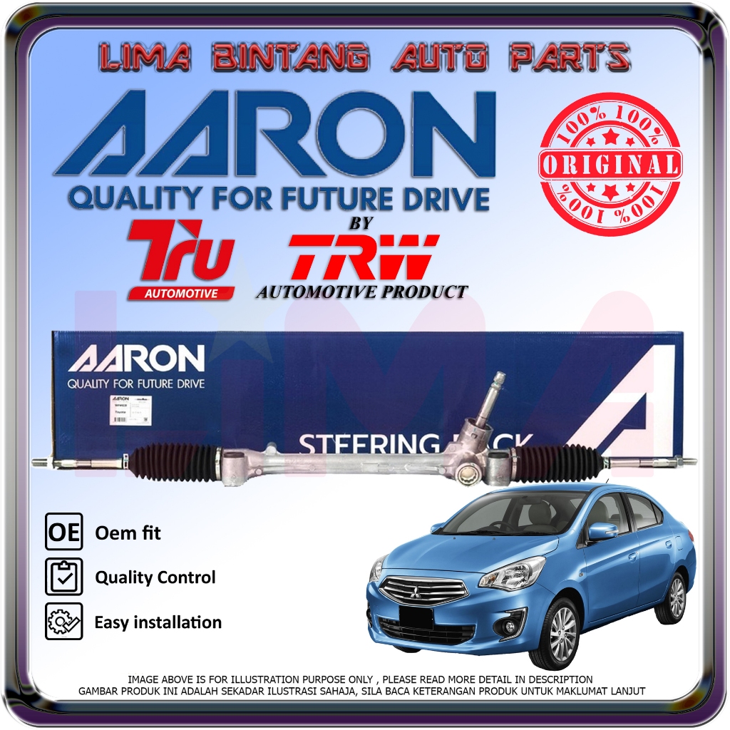 Mitsubishi Mirage Attrage Power Steering Rack Assy AARON *Original ...