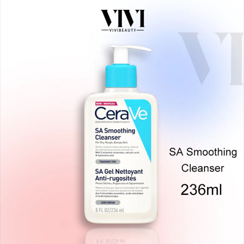 11.11 SALE🔥CeraVe SA Smoothing Cleanser 236ml SA Gel Nettoyant Anti ...