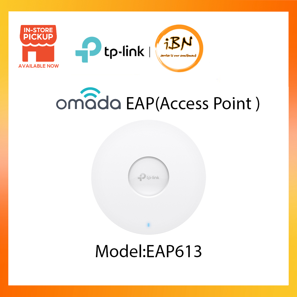 TP-Link EAP613 AX1800 Ceiling Mount WiFi 6 Access Point @ IBN | Shopee ...