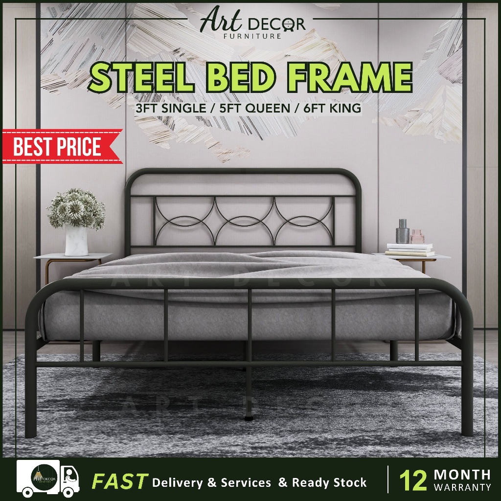 🔥READY STOCK🔥Katil Queen/ Katil King/Katil Single Bed Frame Katil Queen ...