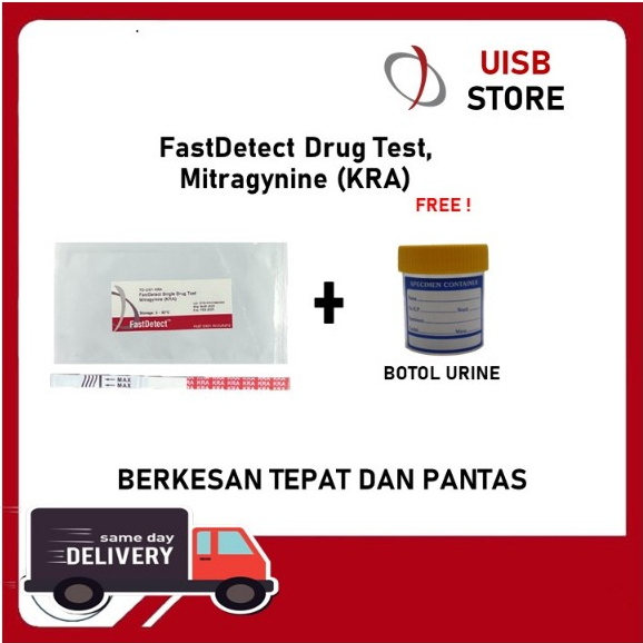 【FREE URINE BOTTLE】FASTDETECT SINGLE URINE DRUG TEST STRIP MITRAGYNA