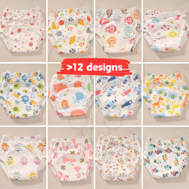 (Msia) Waterproof Baby Training Potty Pants 6 Layers Kids Potty