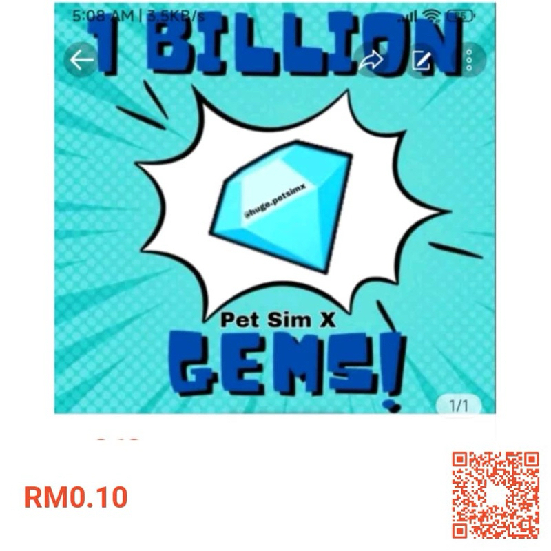 Pet Simulator X Gems | Shopee Malaysia