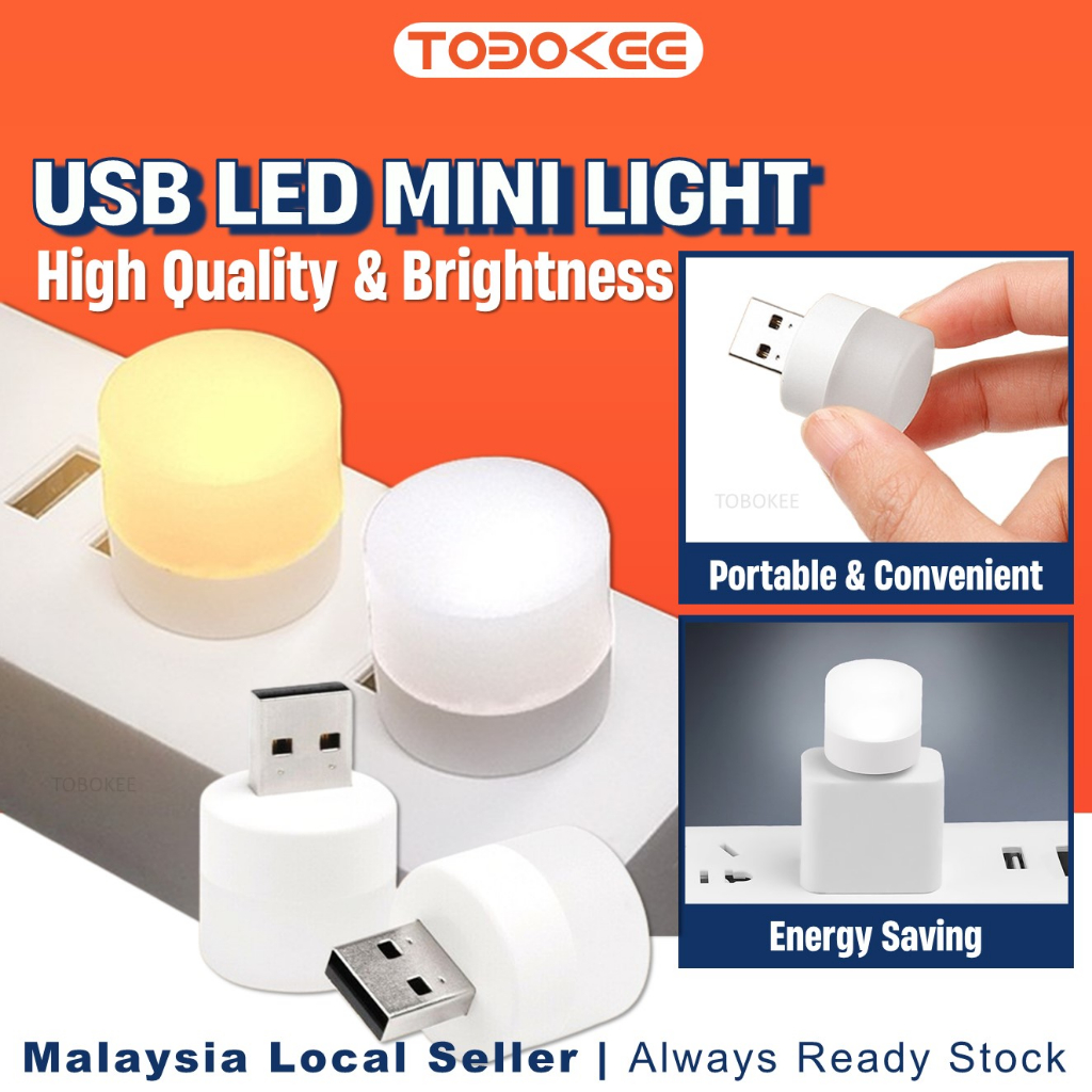 USB Mini LED Light Warm Or Cool White Eye Protection Bright Soft ...