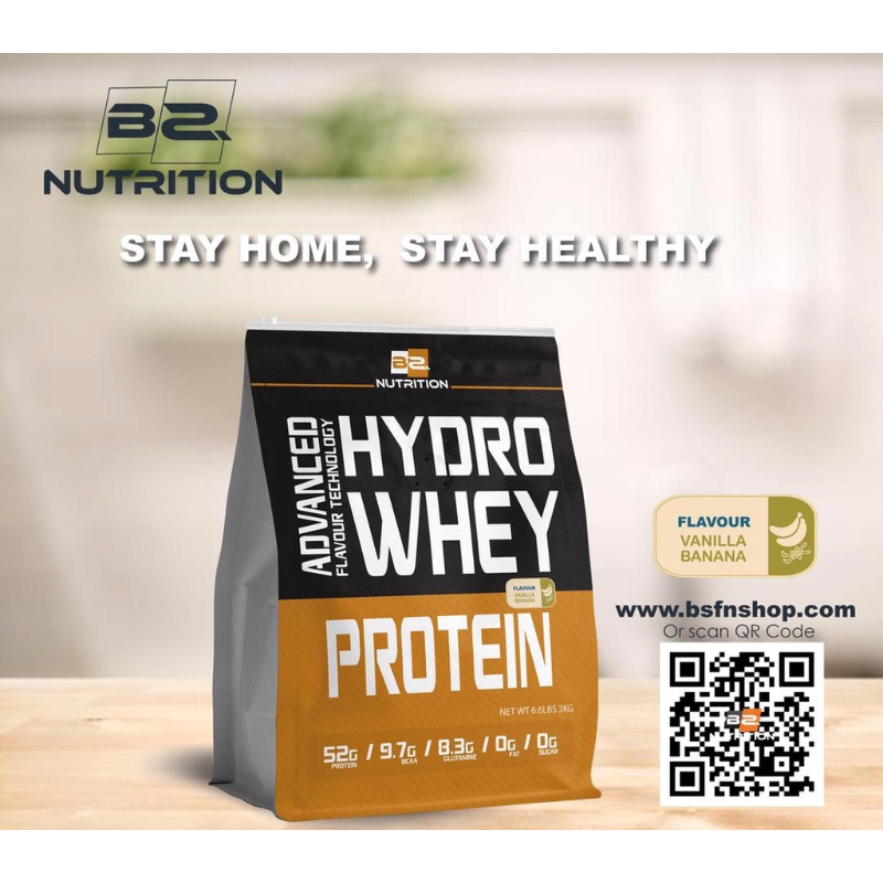 BS Nutrition Hydro Whey Protein Isolated (3KG) Susu gym-Free Shaker/T ...