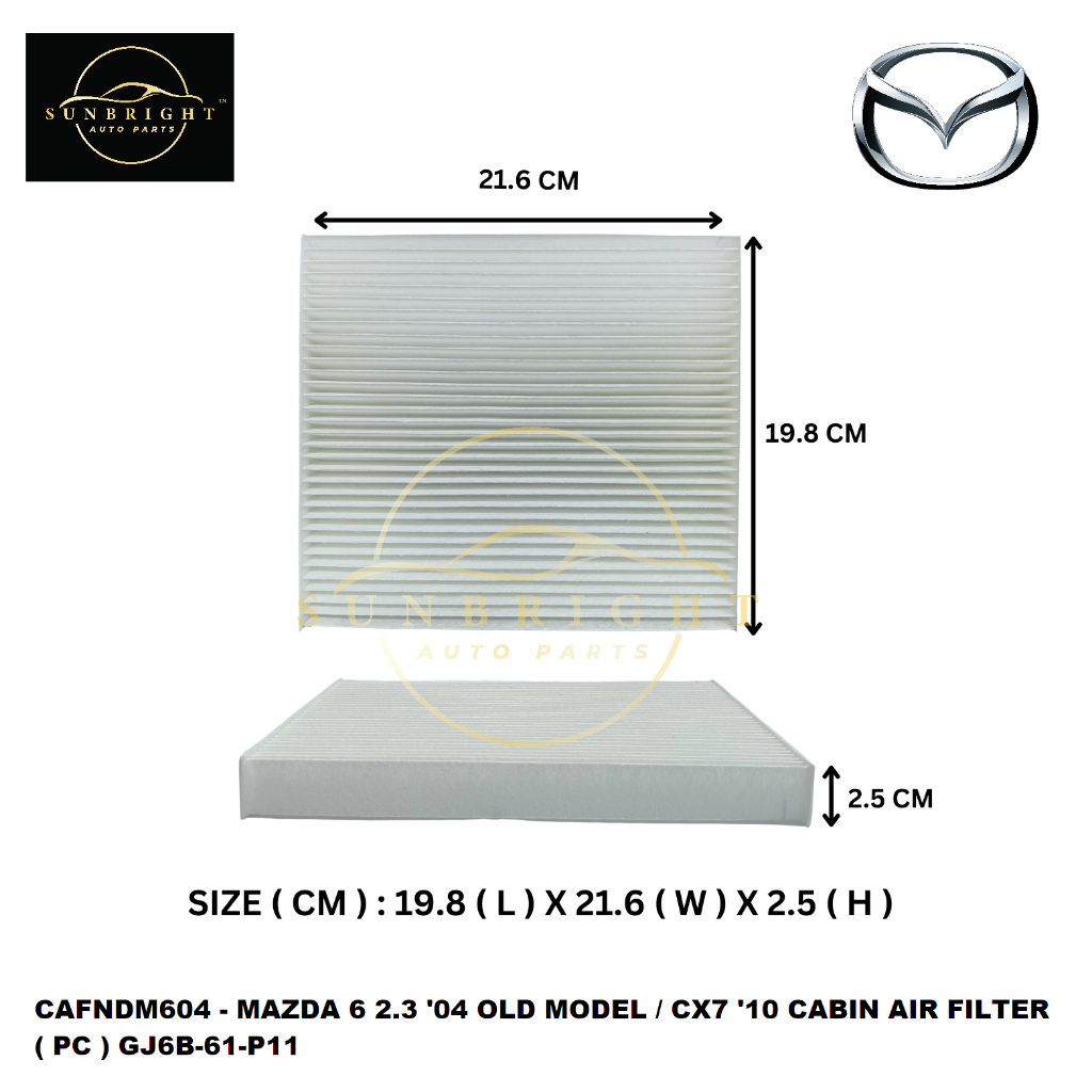 MAZDA 6 2.3 '04 OLD MODEL / CX7 '10 CABIN AIR FILTER ( PC ) GJ6B61P11