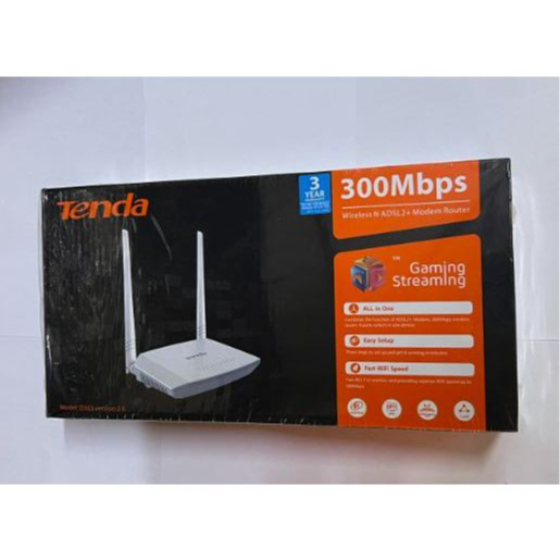 Tenda D301 v2 Wireless N300 Wi-Fi ADSL2+ Modem WiFi Streamyx Router ...