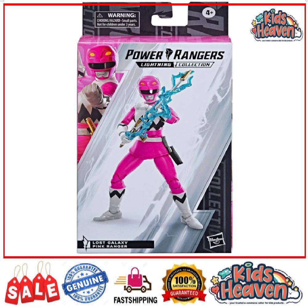 Power Rangers Lightning Collection Dino Black Ranger / Pink Ranger ...